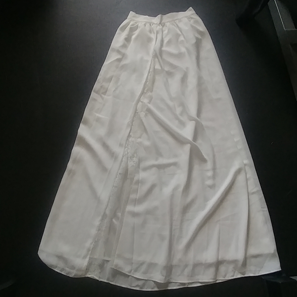 Hello Molly long white skirt